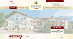 Desktop Screenshot of hotel-hochfilzer.com